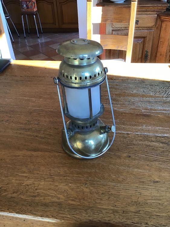 Lampe à Pétrole Optimus 930M En Laiton - Neuf, Rétro éclairage D'ambiance