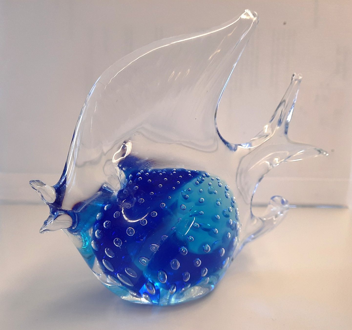 Gläser: Buntglas-Fischdekoration Blau – Gebraucht aus Beinwil am See von Restwert_Beinwil 4