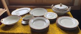 Vintage Geschirr-Set, Winter-Design,