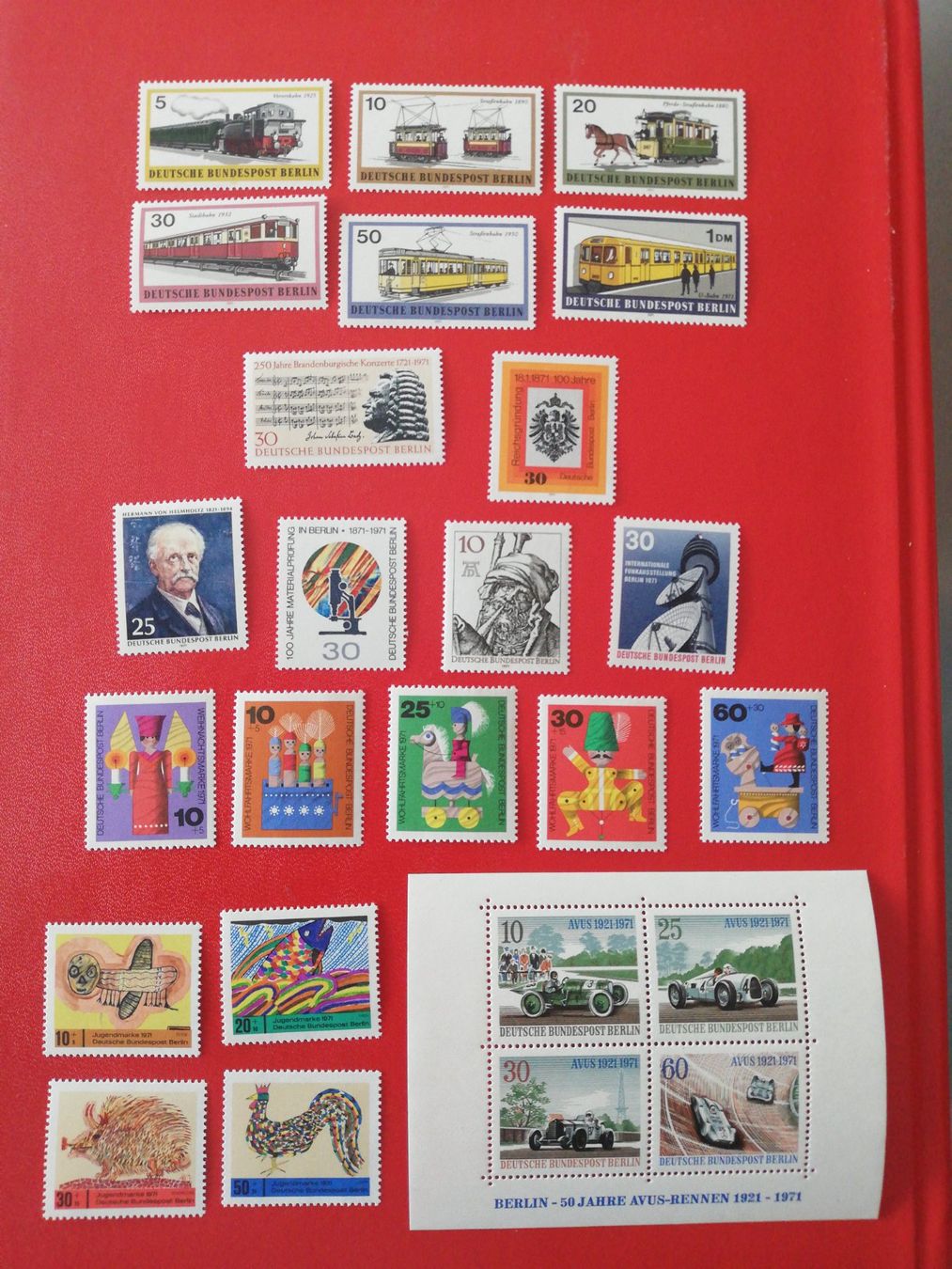 Alle Briefmarken: Berlin, alle Sondermarken 1971 postfrisch inkl. Block – Gebraucht aus zumikon von lotegrandote