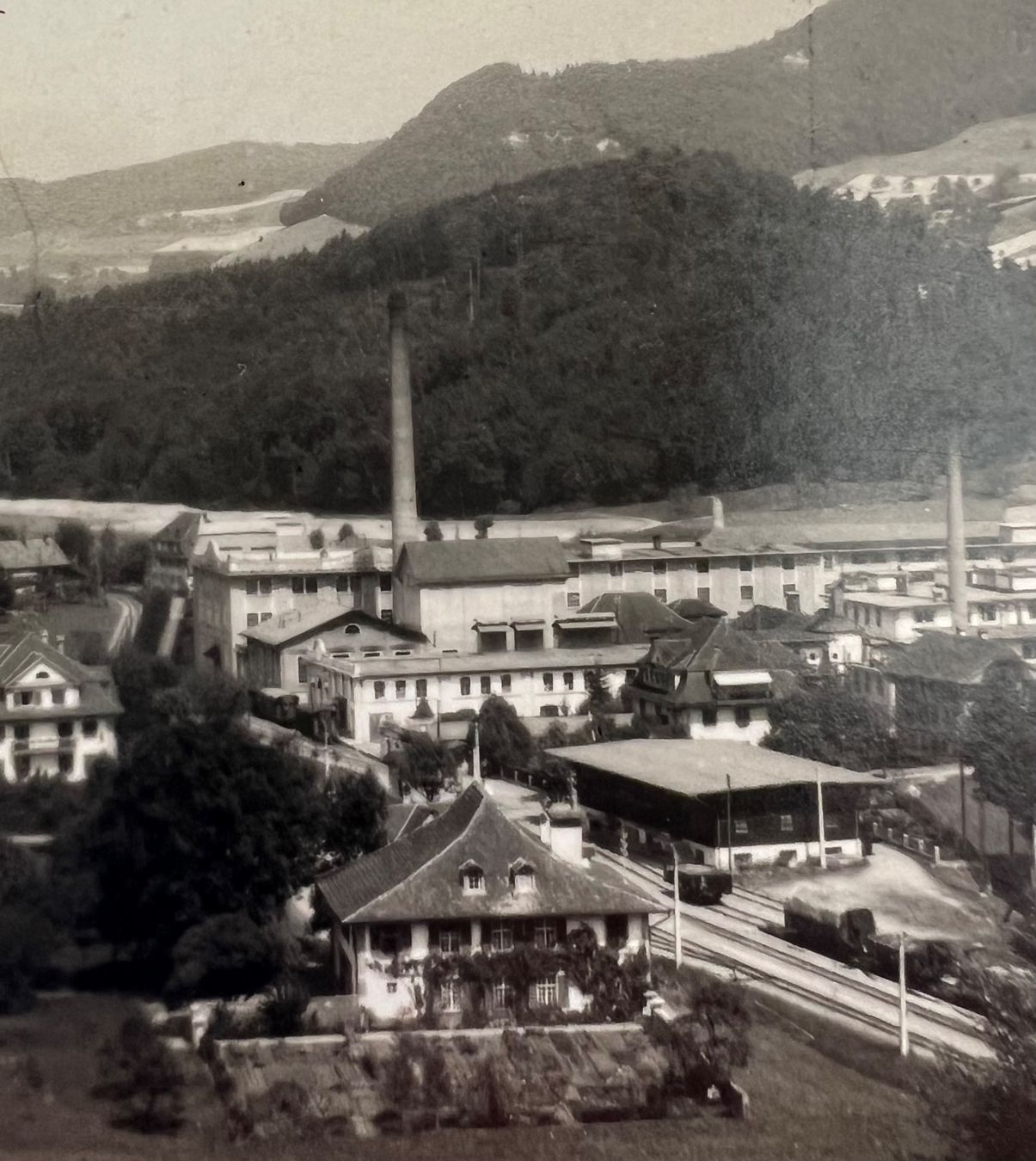 Ansichtskarten: Ansichtskarte Deisswil bei Stettlen 1943 mit Papierfabrik – Gebraucht aus Oberhofen Thun'see von SwissTreasure 5