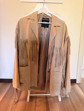 Western Veste / Frange / daim