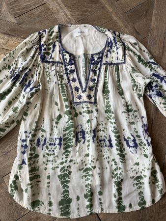 Ba&sh Bluse, Gr. 2/40Batikmuster, Sommer Look