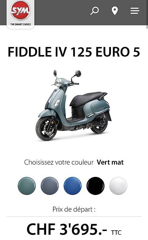 Sym Scooter: Scooter SYM fiddle 4 125 – Usato da Puidoux venduto da aur_7ndm 4