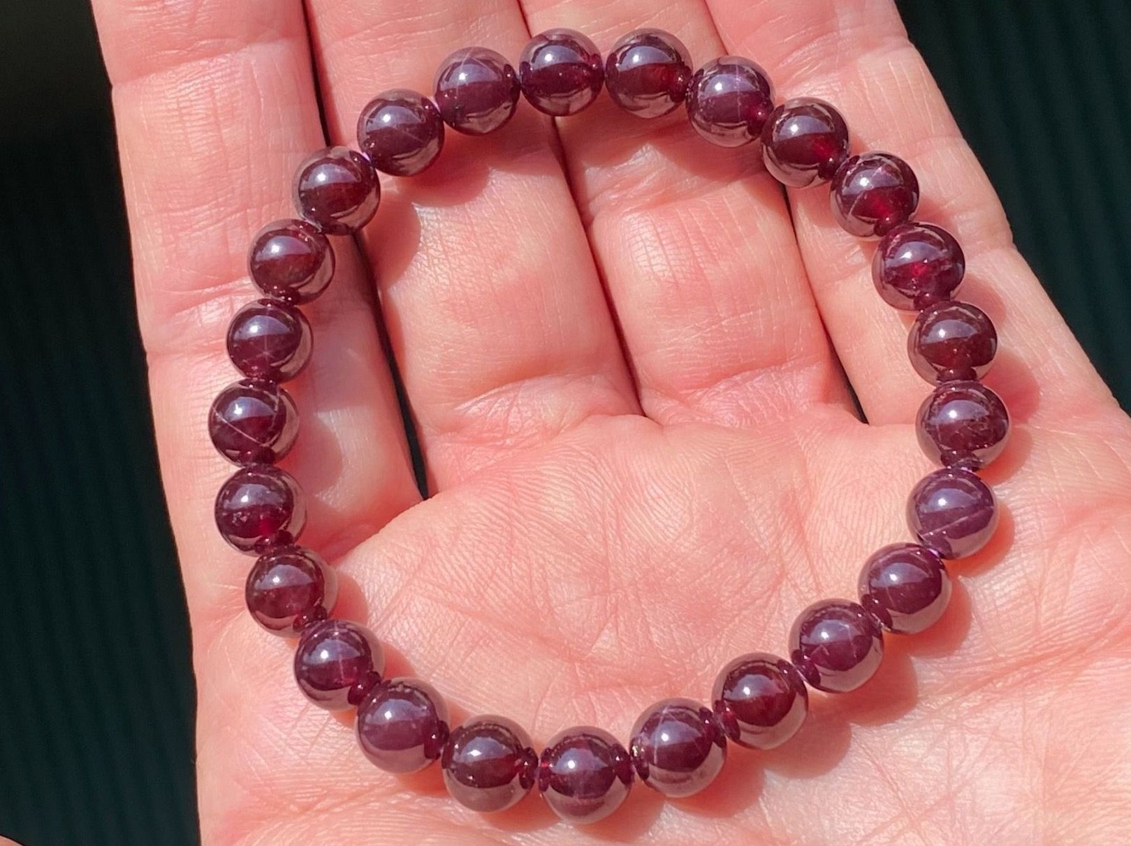 Armbänder & -reifen: Armband mit echten Stern Granat – Neu und originalverpackt aus Matten b. Interlaken von kero71 2