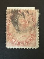 Timbre Canada 1 cent vieux état 45 caractères