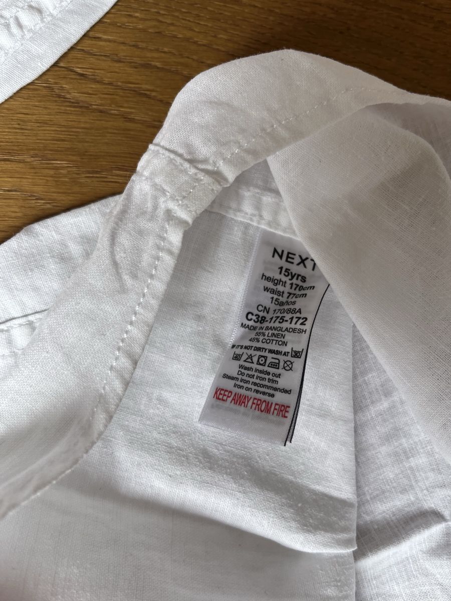 Next Camicie, T-shirt & Polo: Next Hemd, weiss, Grösse 172 – Nuovo (secondo la descrizione) da Sigriswil venduto da Krugle83 2