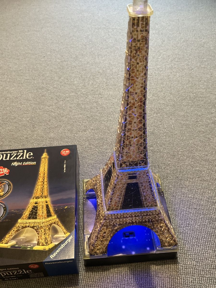 Ravensburger Puzzle: Ravensburger 3D Puzzle Eiffelturm - Night Edition, komplett – Usato da Wettswil venduto da Chlaettermus 2