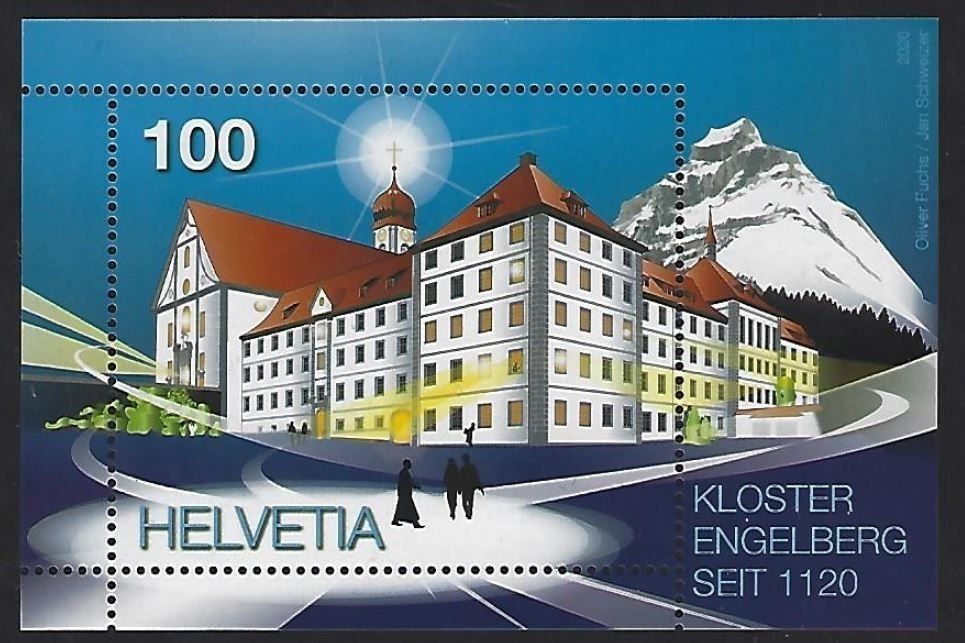 Tutti i francobolli: 2020 Block "Kloster Engelberg" Nr. 1764 ** – Nuovo (secondo la descrizione) da Nuglar venduto da Stamp88