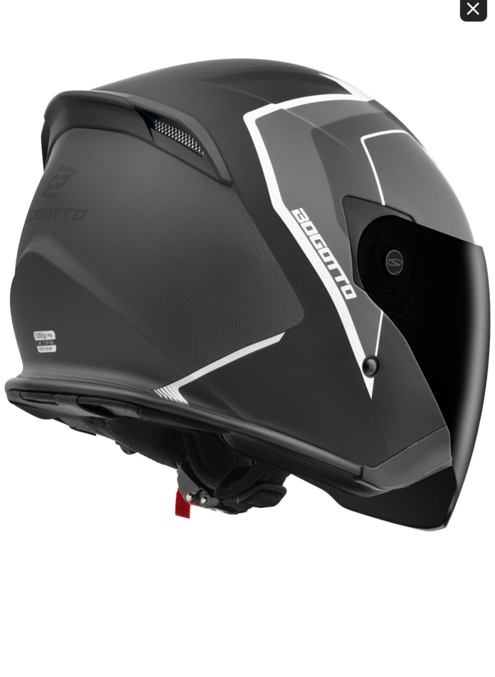 Caschi & visiere: Bogotto V586 BT Jethelm Grösse M Schwarz mit Bluetooth – Nuovo e nell'imballaggio originale da Ebikon venduto da VR11 1