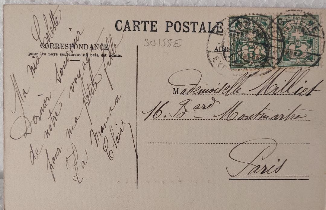 Cartoline postali: GENÈVE -  un jour de bise – Usato da Delémont venduto da Domdom1 1