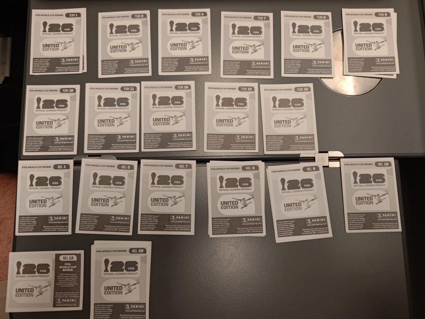 Panini Carte collezionabili: Panini 2026 - SET TUN, BEL – Nuovo (secondo la descrizione) da Bern venduto da Nicolaro