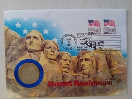 Muenzbrief USA Mount Rushmore