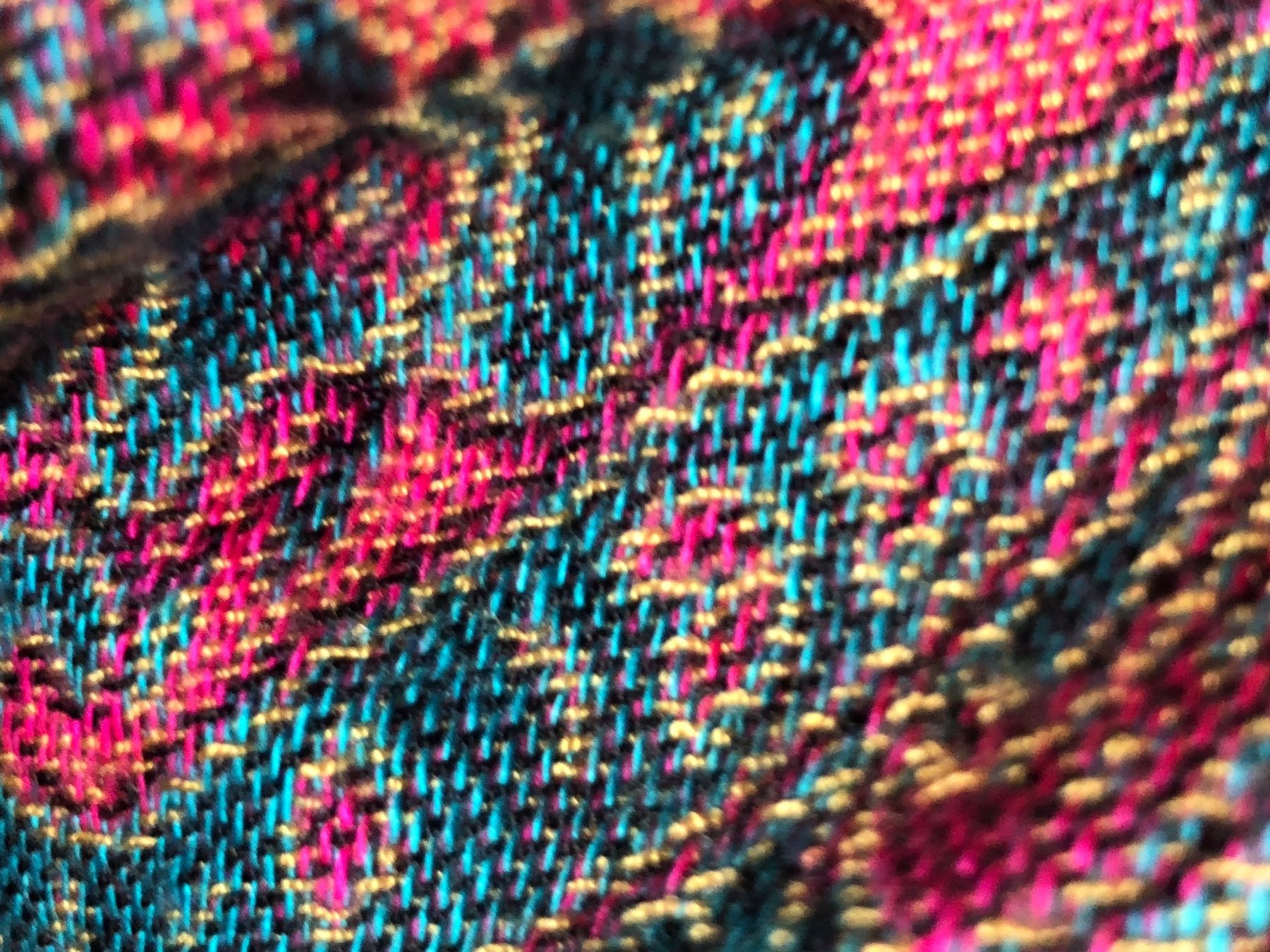 Foulard & Sciarpe: Écharpe oversize Pashmina rose fuchsia et turquoise Firenze – Nuovo (secondo la descrizione) da Coppet venduto da Vanessamode 8