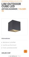Unex 116-049-70 Cube Outdoor LED Leuchte Balkon
