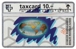 Schweizer Regionalbanken - seltene Firmen Taxcard