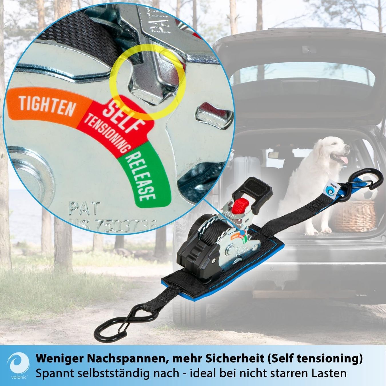 Tutti gli attrezzi: Spanngurte Automatik 2m 2er Set 150kg Mini – Nuovo e nell'imballaggio originale da Suhr venduto da TradeMasters 6