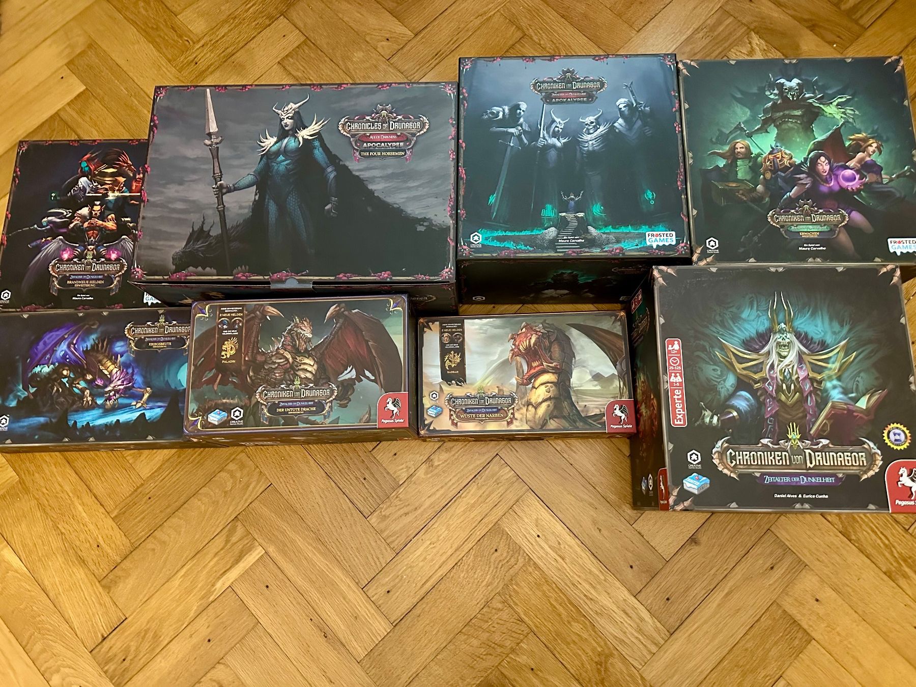 Giochi: Chroniken von Drunagor + Apokalypse All-In Set Kickstarter – Usato da Bern venduto da mpr_8cqr