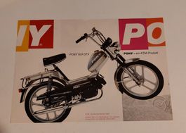 Prospekt Mofa Pony 535 GTX und Pony 503 GTX Turbo