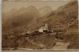Vintage E. Gyger, Adelboden sepia - Kippel in Lötschen