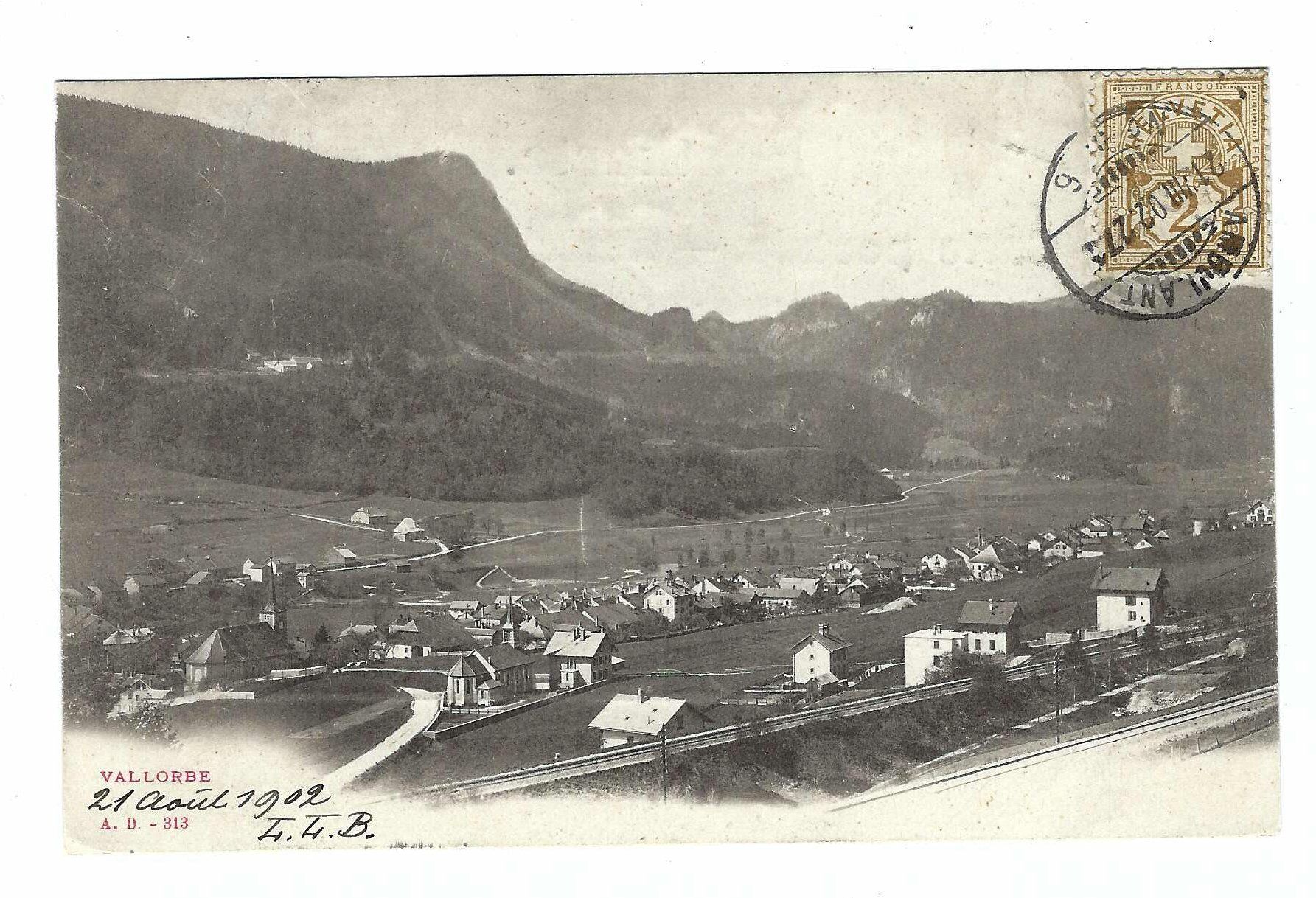 Tutti i francobolli: Stabstempel Vallorbe 1902 8o – Usato da Aarau venduto da fussball-fussball 1