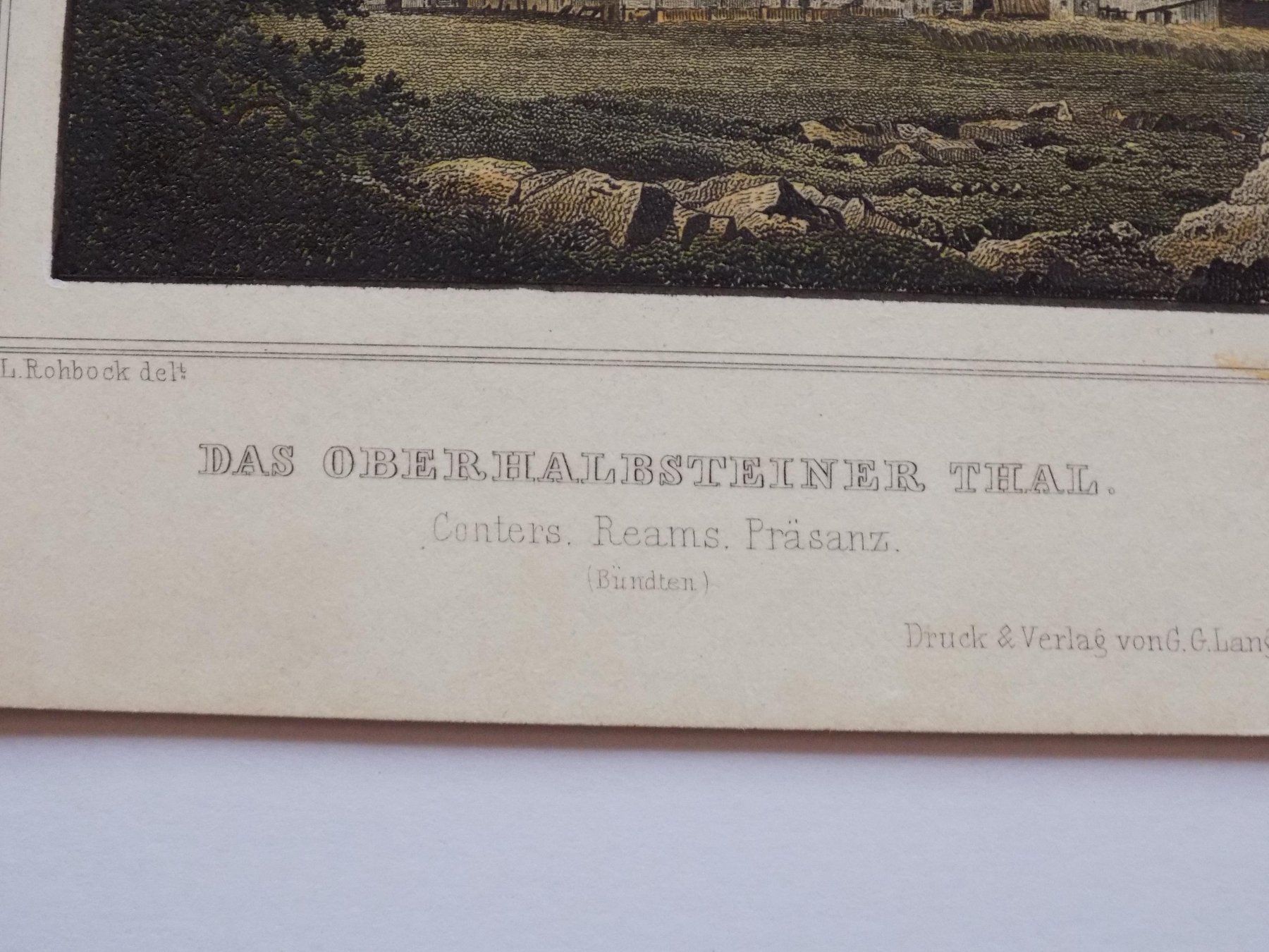 Gravures: Oberhalbstein koloriert – D'occasion à Risch par Rischli15 2