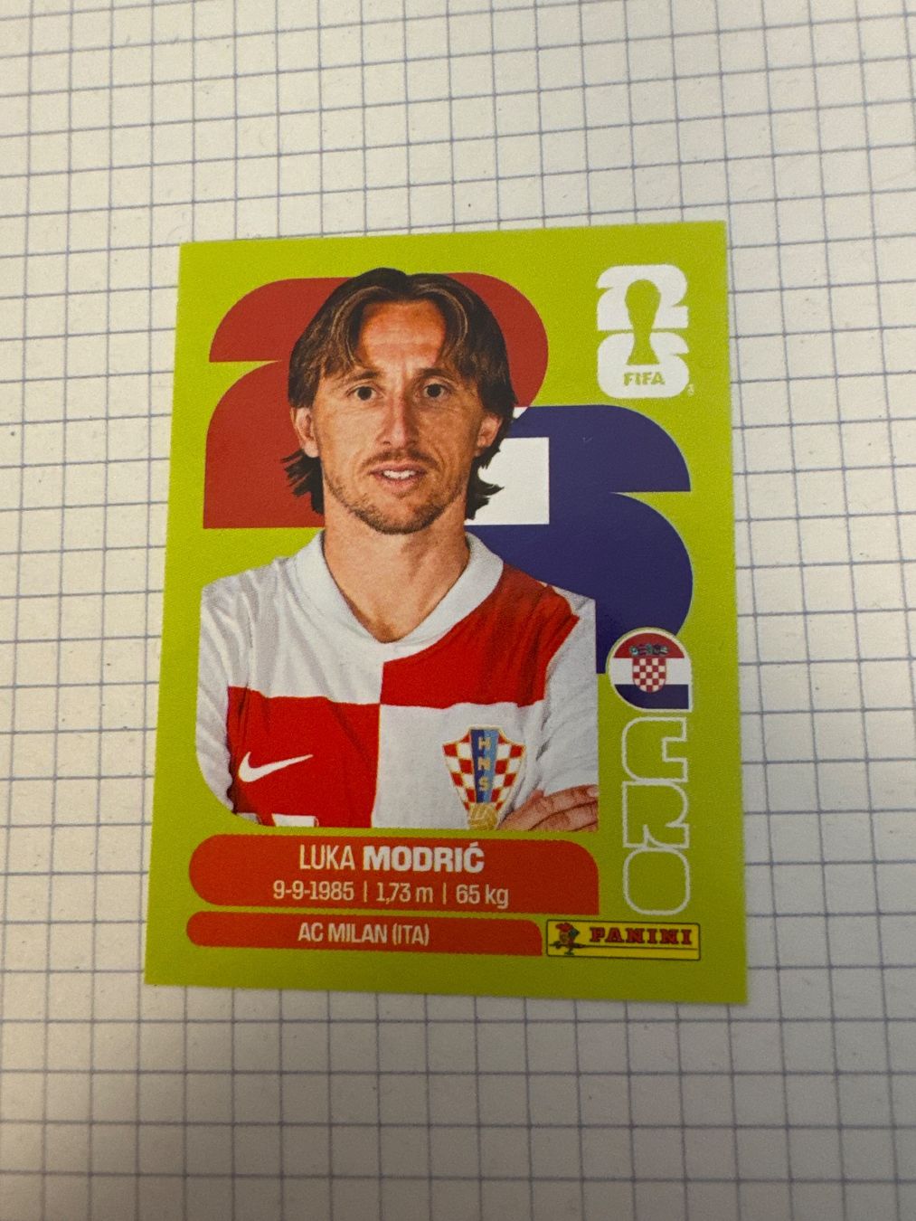 Panini Carte collezionabili: Panini Sticker WM 2026, CRO 9 Luka Modric – Nuovo (secondo la descrizione) da Winterthur venduto da mathis-spielsteine