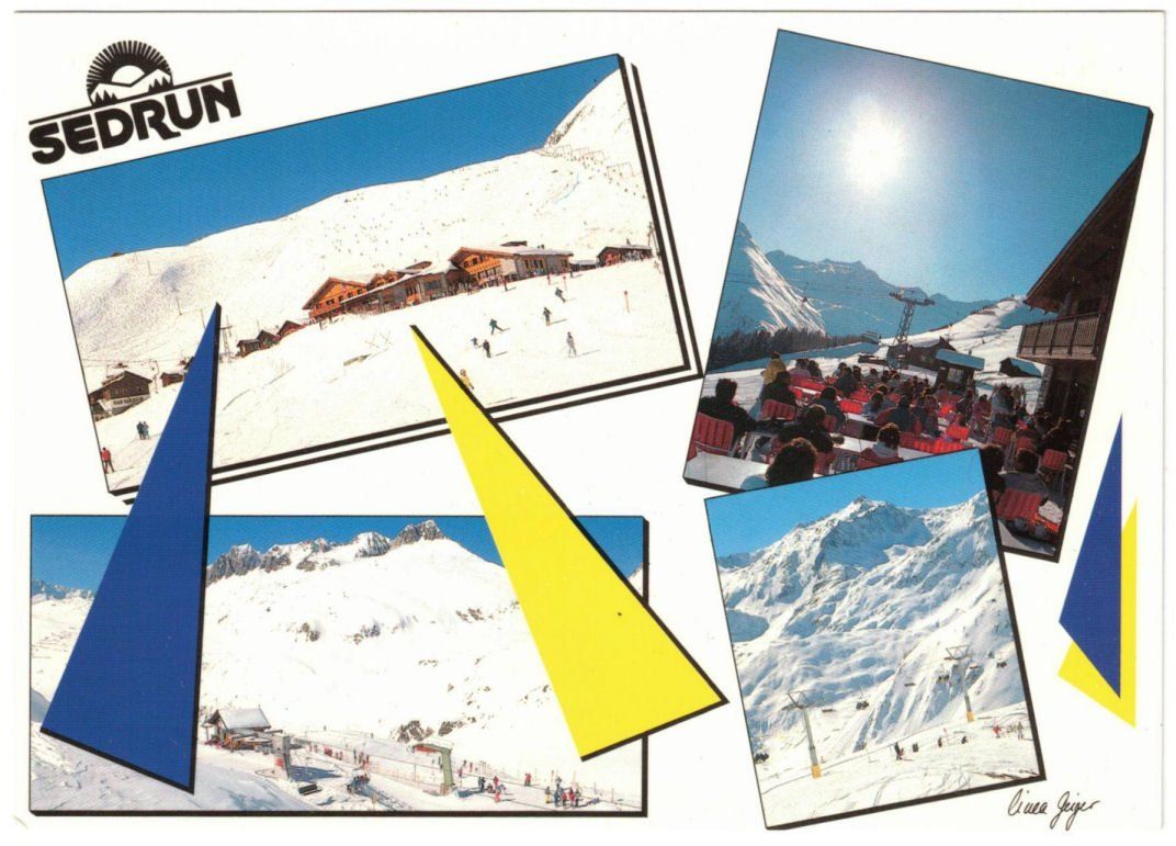 Cartes postales: Sedrun - 4 Bild AK – D'occasion à Binningen par Mountainrider