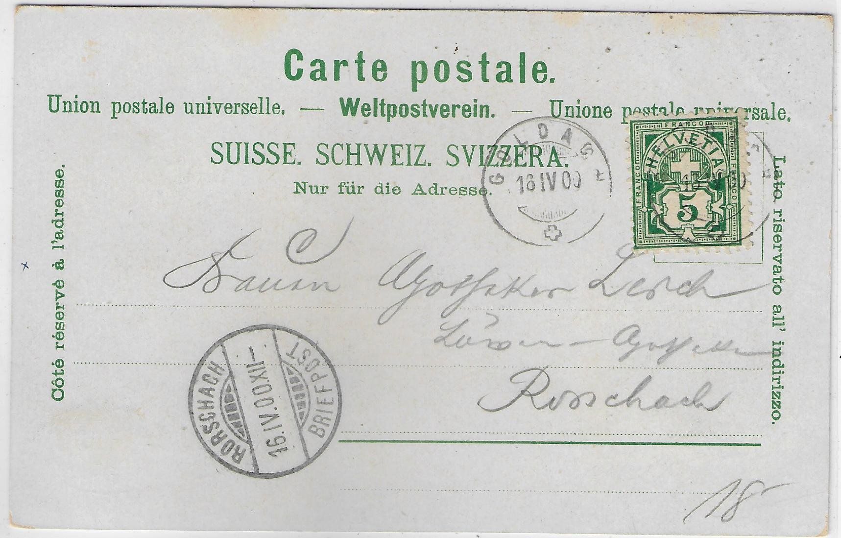 Cartes postales: Gruss aus Rorschach - Litho – D'occasion à Ettingen par Kartenplanet 1