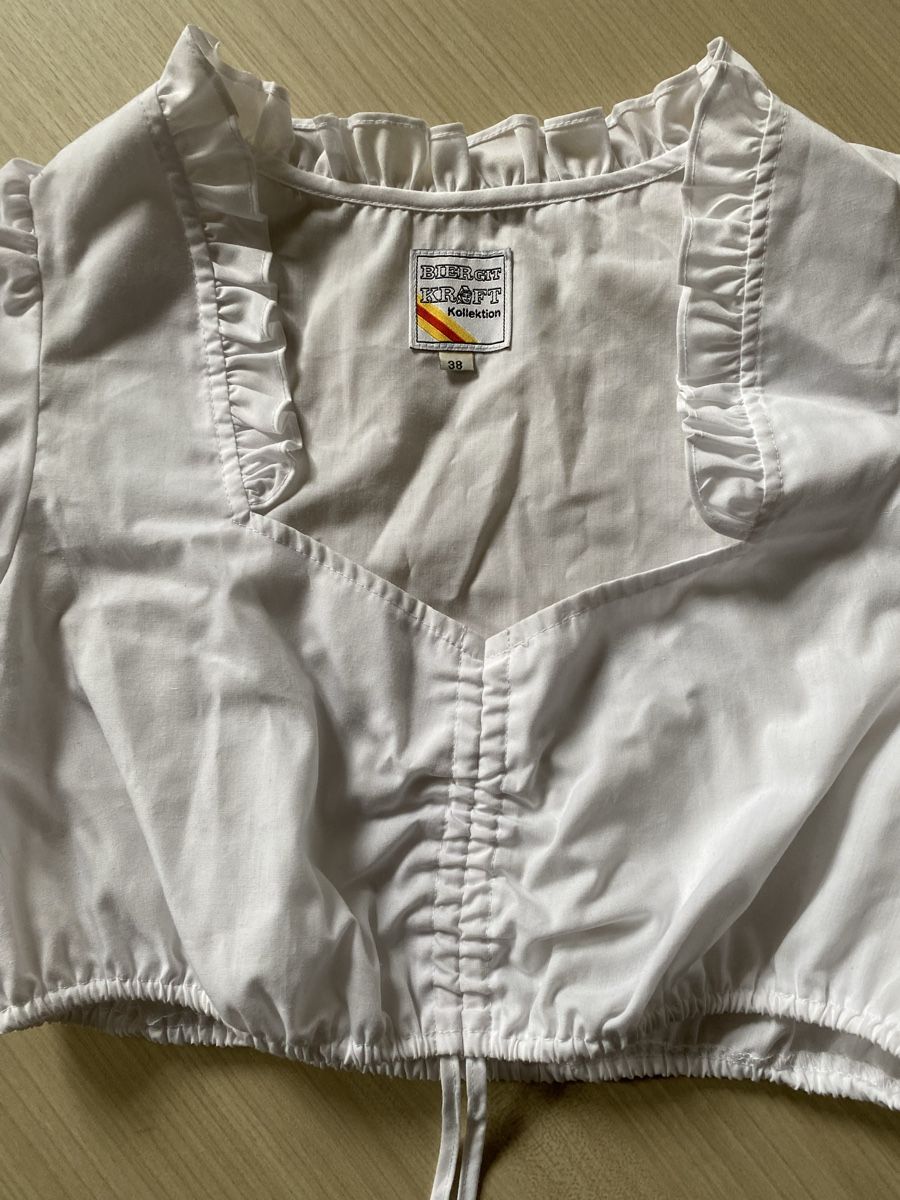 Camicette: Oktoberfest Bluse Gr. 38 Weiss – Usato da Elgg venduto da aca_gg8x 1