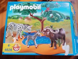 PLAYMOBIL 4828 Kaffernbüffel mit Zebras
