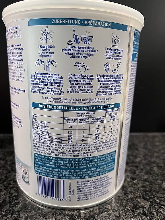 Lebensmittel & Spezialitäten: Beba Optipro 1 (6x 800gr) – Gebraucht aus Riddes von noc_f7bb 2