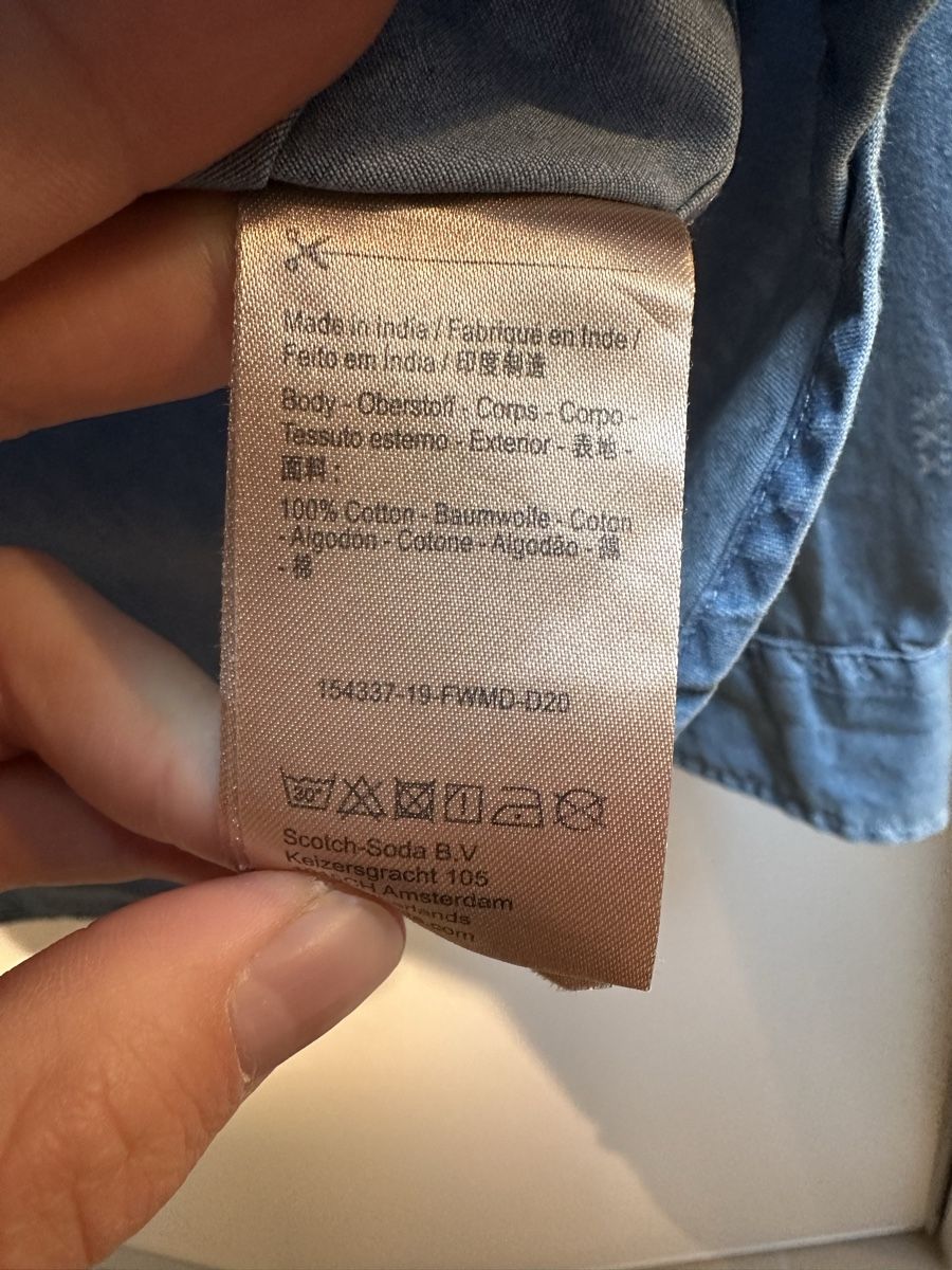 Camicie: Scotch & Soda Herren-Hemd Hellblau Gr. XL – Usato da Therwil venduto da jonasiw 4