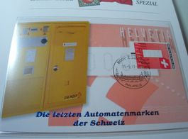 Maximumkarte 2011, Letzte Automatenmarken der Schweiz