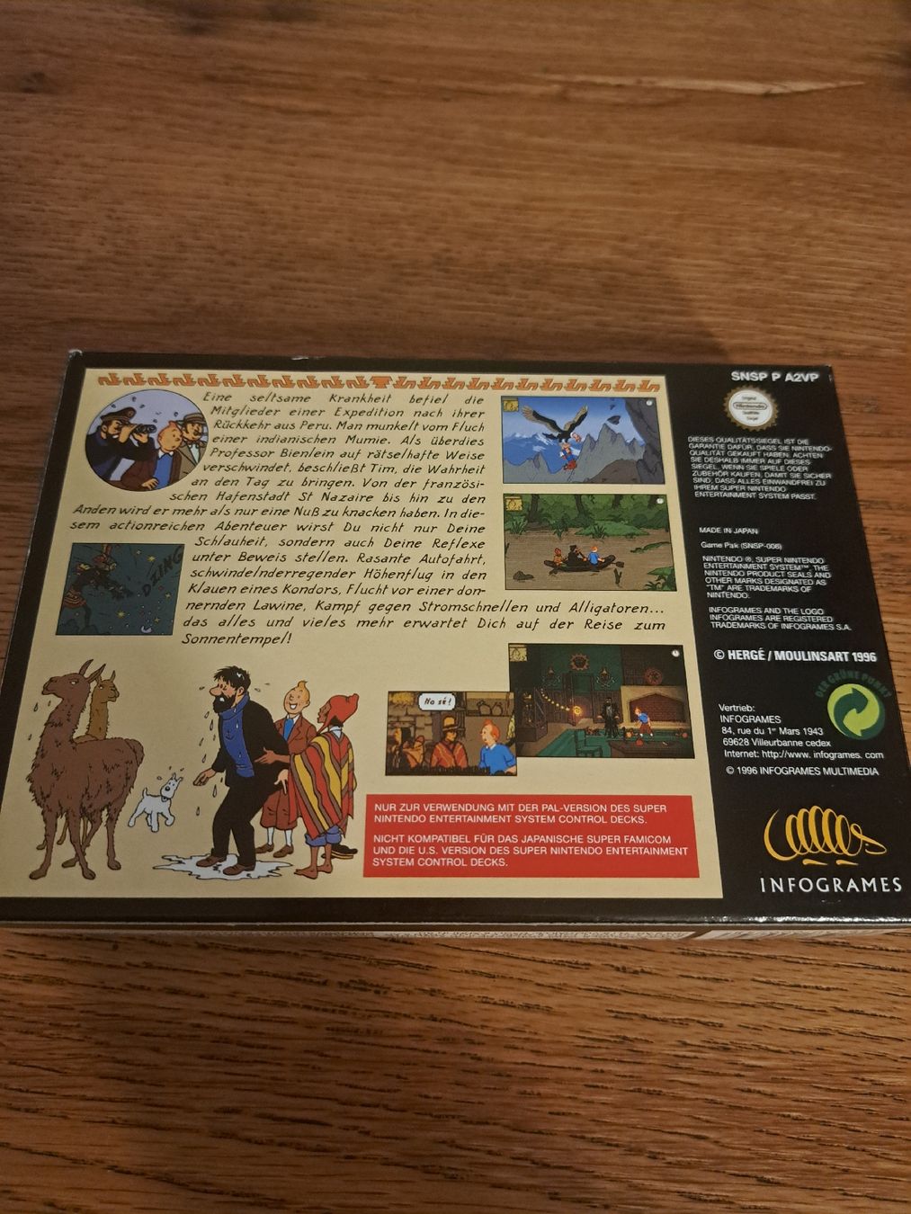 Nintendo Spiele: Tim Der Sonnentempel – Gebraucht aus Zürich von Mr.Heli 3