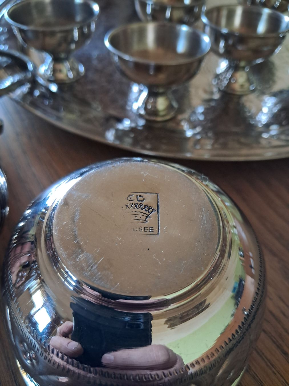 Services de table: Versilbertes Mocca-Service Set, oder Zamzam Set – D'occasion à Adlikon b. Andelfingen par Kraemse 3