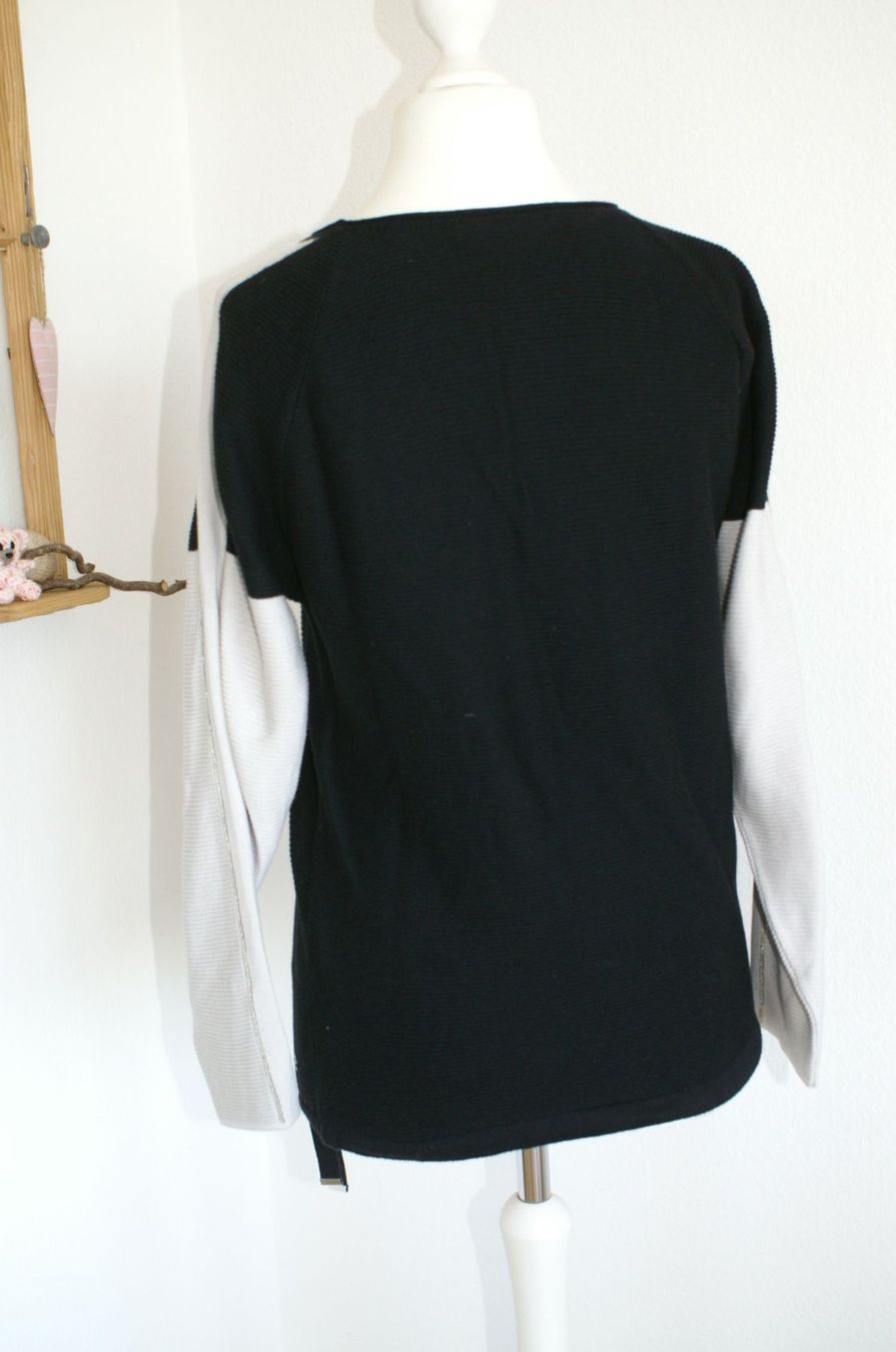 Monari Maglioni & Felpe: Pullover mit Silberdetails von monari, Gr. 36, schwarz/stein – Usato da Grüt (Gossau ZH) venduto da o-nyx 5