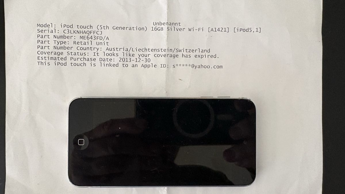 Apple Lecteur media portable: iPod touch 5th generation gesperrt – Défectueux à Zürich par lppes 1