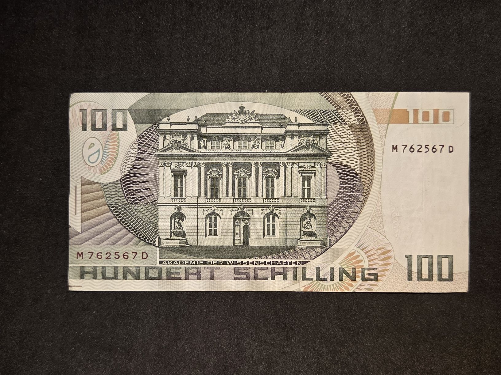 Banknoten: 100 Schilling - Österreich - 1984  – Gebraucht aus Geroldswil von Antica01 1