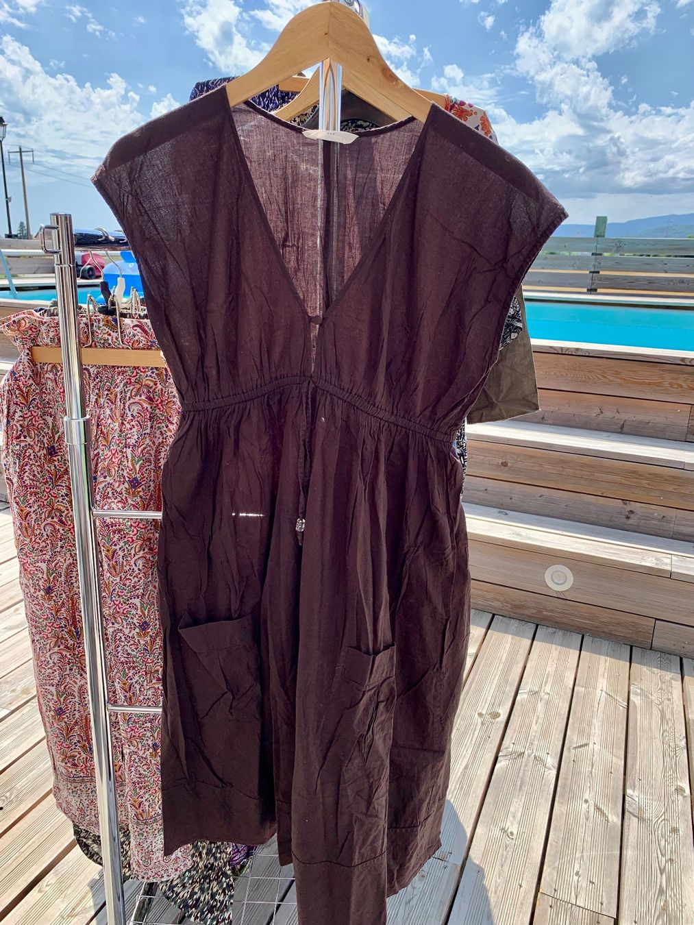 H&M Vestiti: Robe tunique brune coton H&M T.38 neuve – Nuovo (secondo la descrizione) da Perroy venduto da barballalla