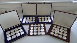 2002-2008 Sammlung "The new european currency" in 4 Kästchen