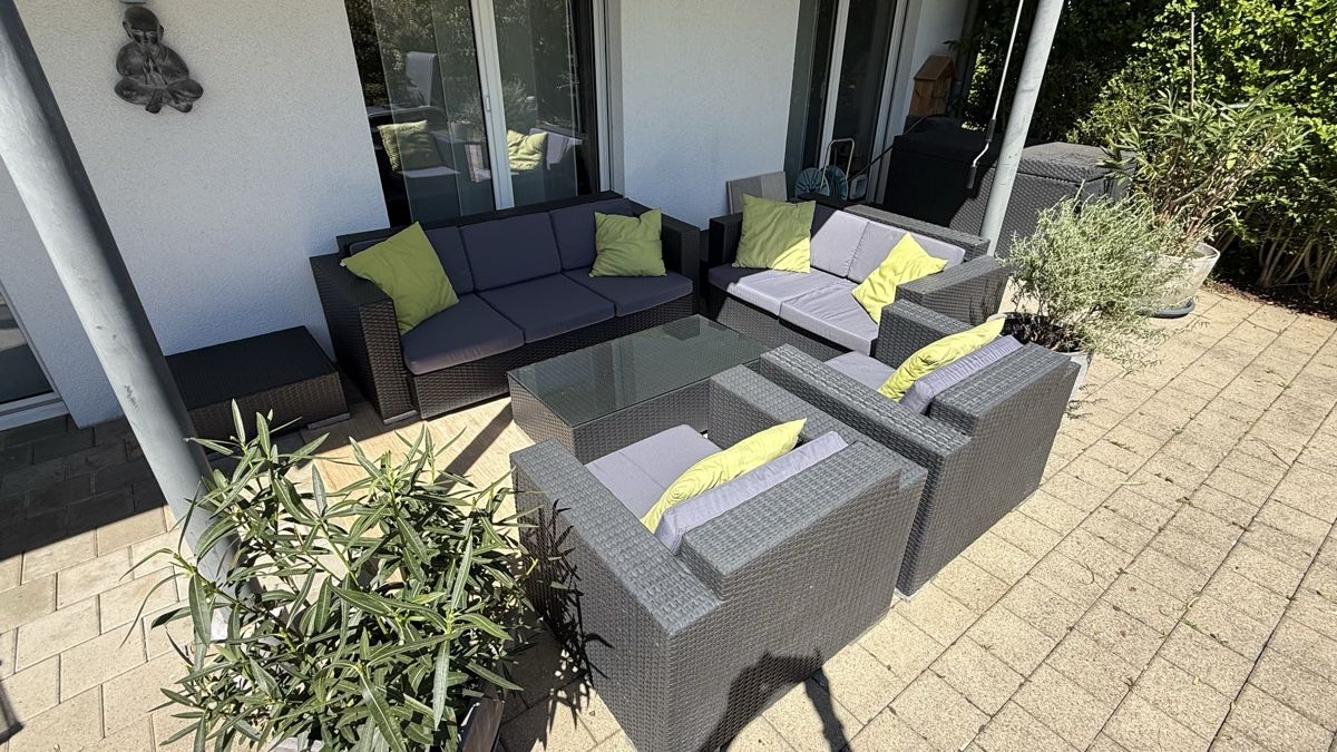 Divani: Rattanlook Garten-Lounge 7-teilig – Usato da Wiesendangen venduto da arena007 3