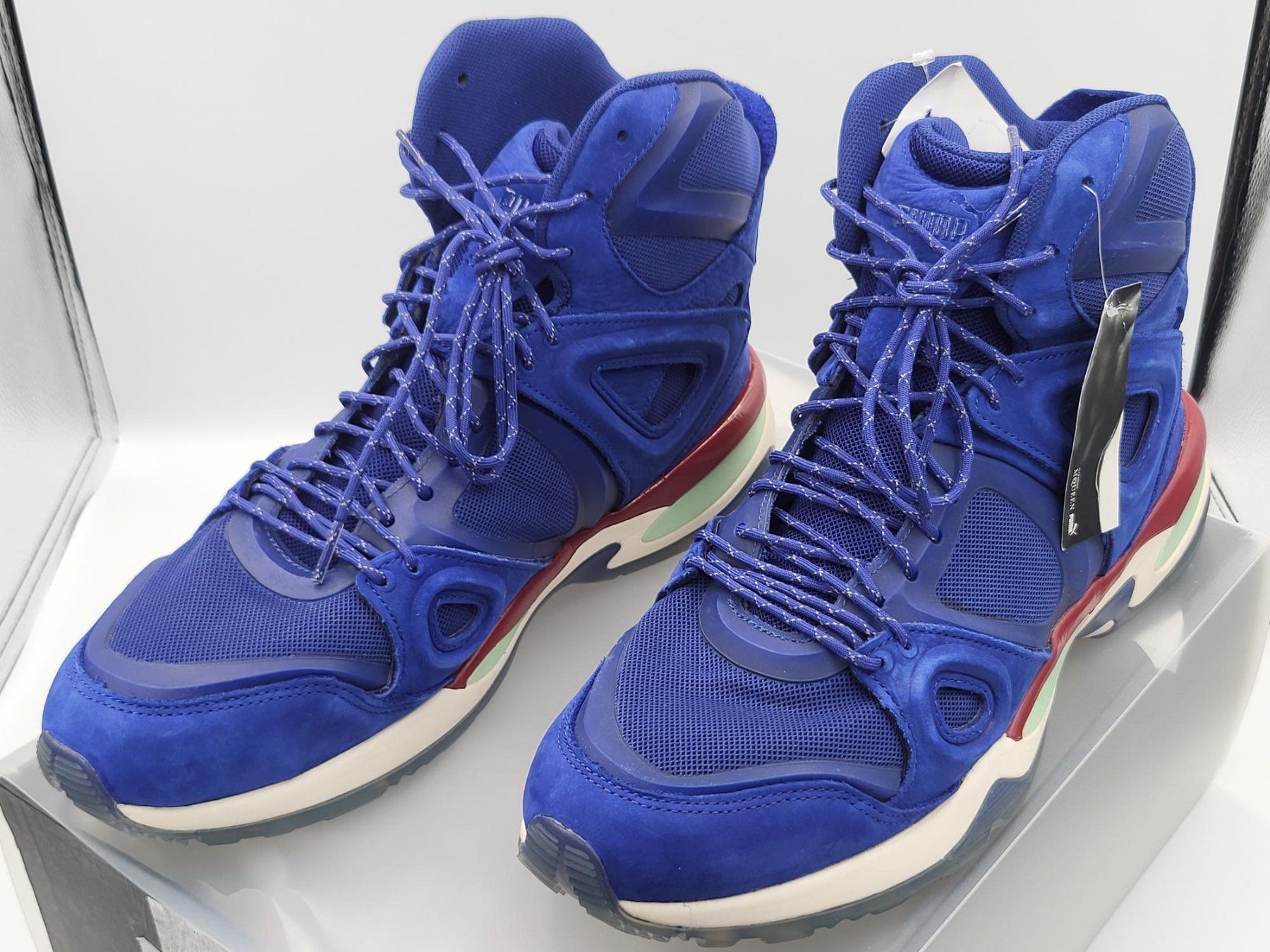 Puma Scarpe da uomo: Puma Alexander McQueen Runner Mid, blau, 45 – Nuovo e nell'imballaggio originale da Zürich venduto da Chris221122