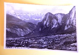 Foto Karte Zizers mit Scesaplana 1954