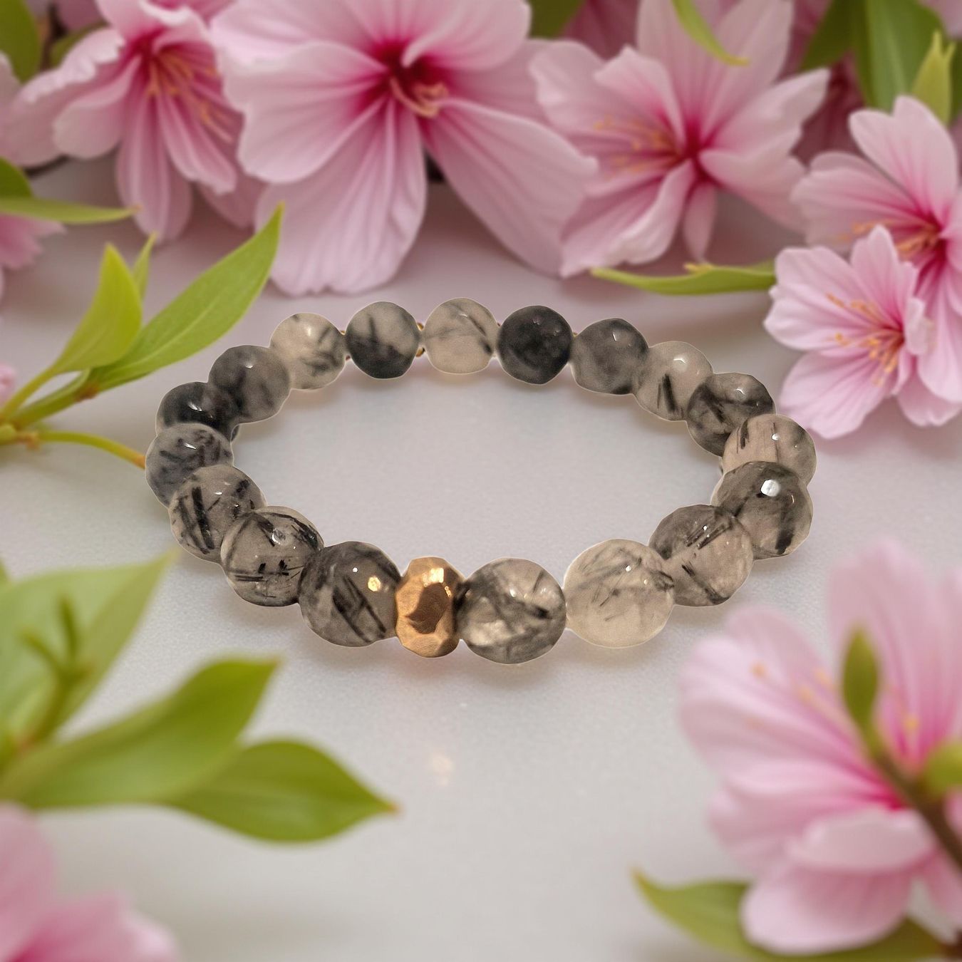 Bracciali & Braccialetti: Armband Rutilquarz & Bronze. 18cm. – Nuovo e nell'imballaggio originale da Aarau venduto da Schmuckhoehle_MD 4