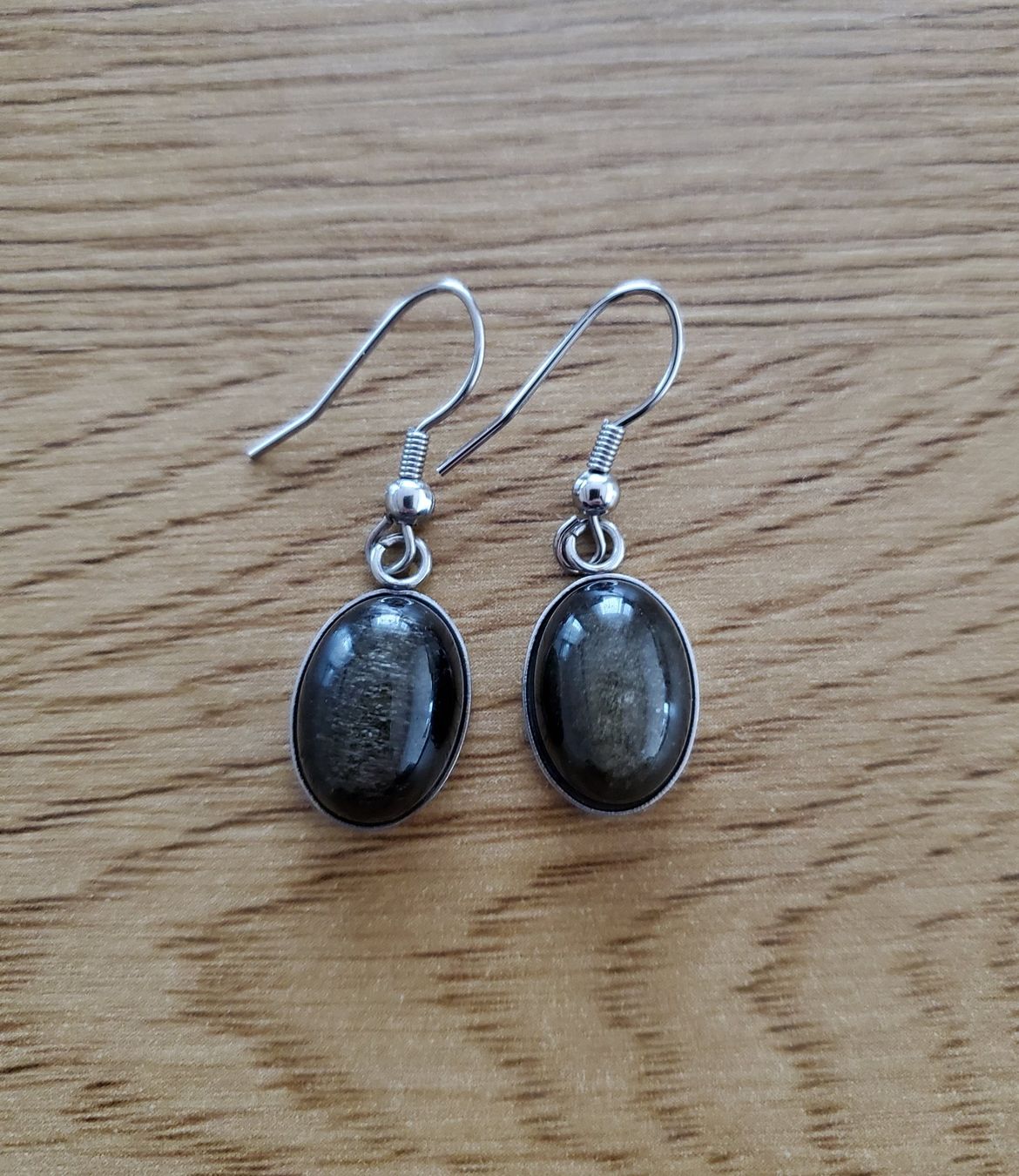Ohrringe & -stecker: Obsidian Edelstein Ohrringe goldschimmer – Neu und originalverpackt aus  von  1