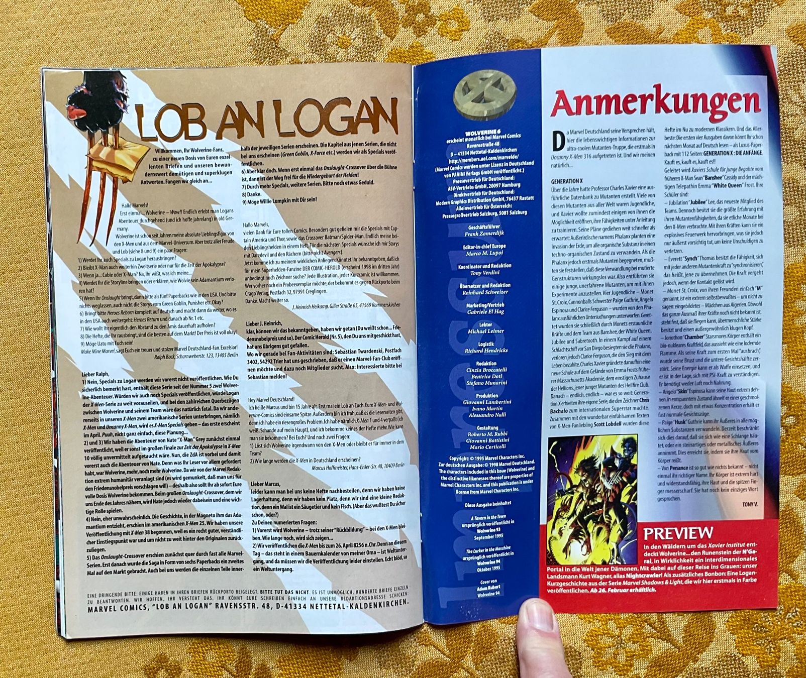 Comics: Wolverine Heft Nr 6 von 1998 – Gebraucht aus Endingen von nathan05 8