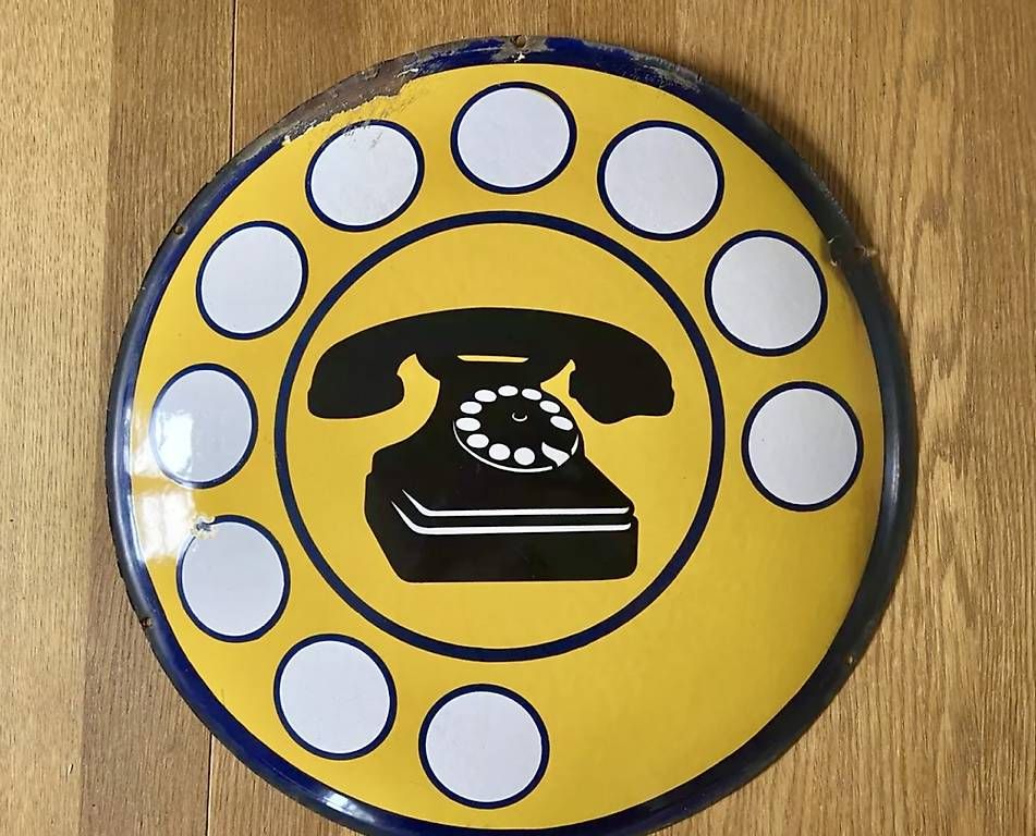 Schilder: Insegna telefonica smaltata - emailschild - schild  – Gebraucht aus Minusio von dsf_7sfg 2