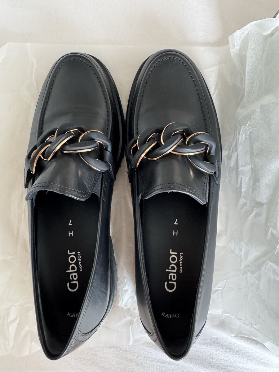 Gabor Scarpe da donna: Loafer Gabor/neu/Grösse EU 40.5/schwarz – Nuovo e nell'imballaggio originale da Windisch venduto da StilFabrik 1
