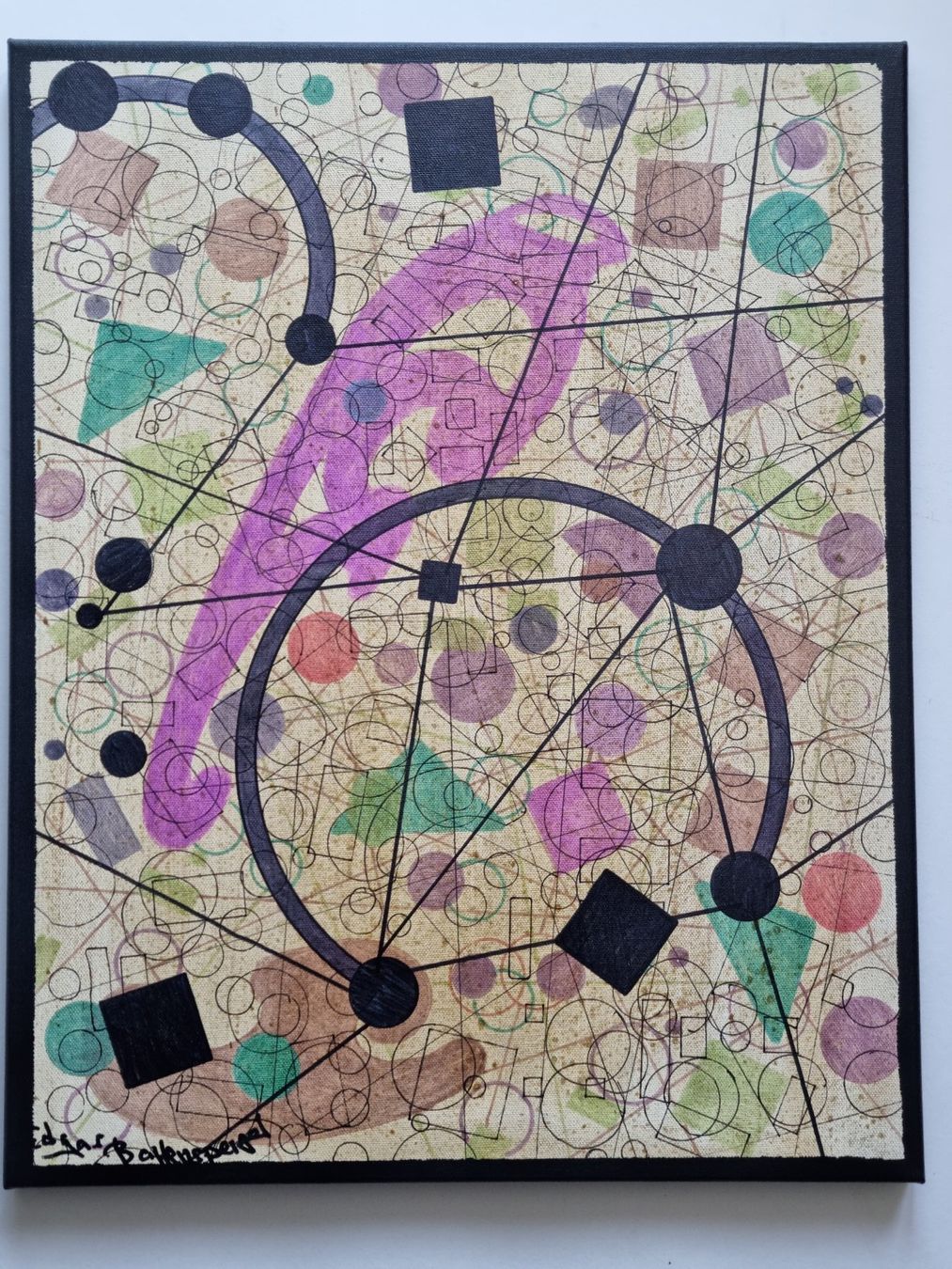 Dipinti: EDGAR BALTENSPERGER 0RIGINAL ACRYL GEMÄLDE  AUF KEILRAHMEN – Usato da Gersau venduto da grafik-kunst 1